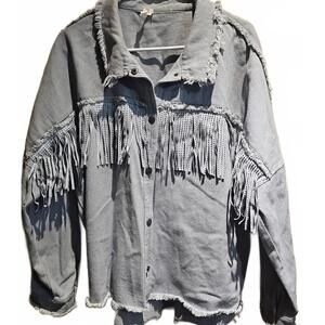 Gee Gee Fringe Shacket size 1X